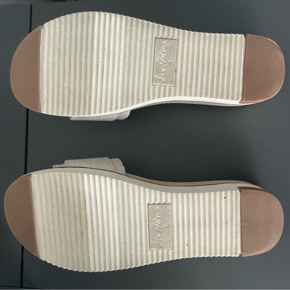 Sam Edelman Ariane Women's Cream Slide Platform Sandals (Size 9) - Picture 9 of 9